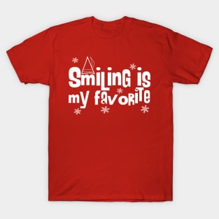 Elf Smiling is My Favorite T-Shirt